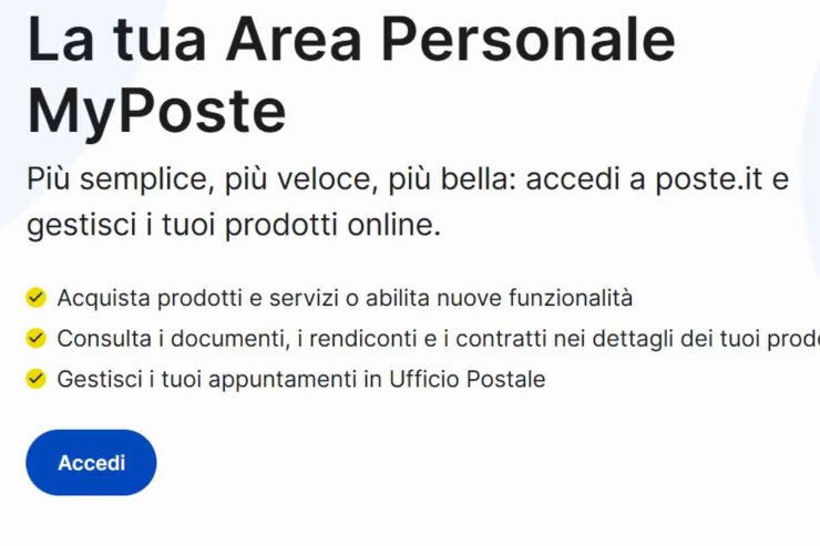 Foto sito Poste Italiane 
