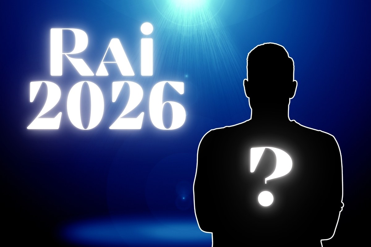 Rai 2026 e sagoma maschile con interrogativo