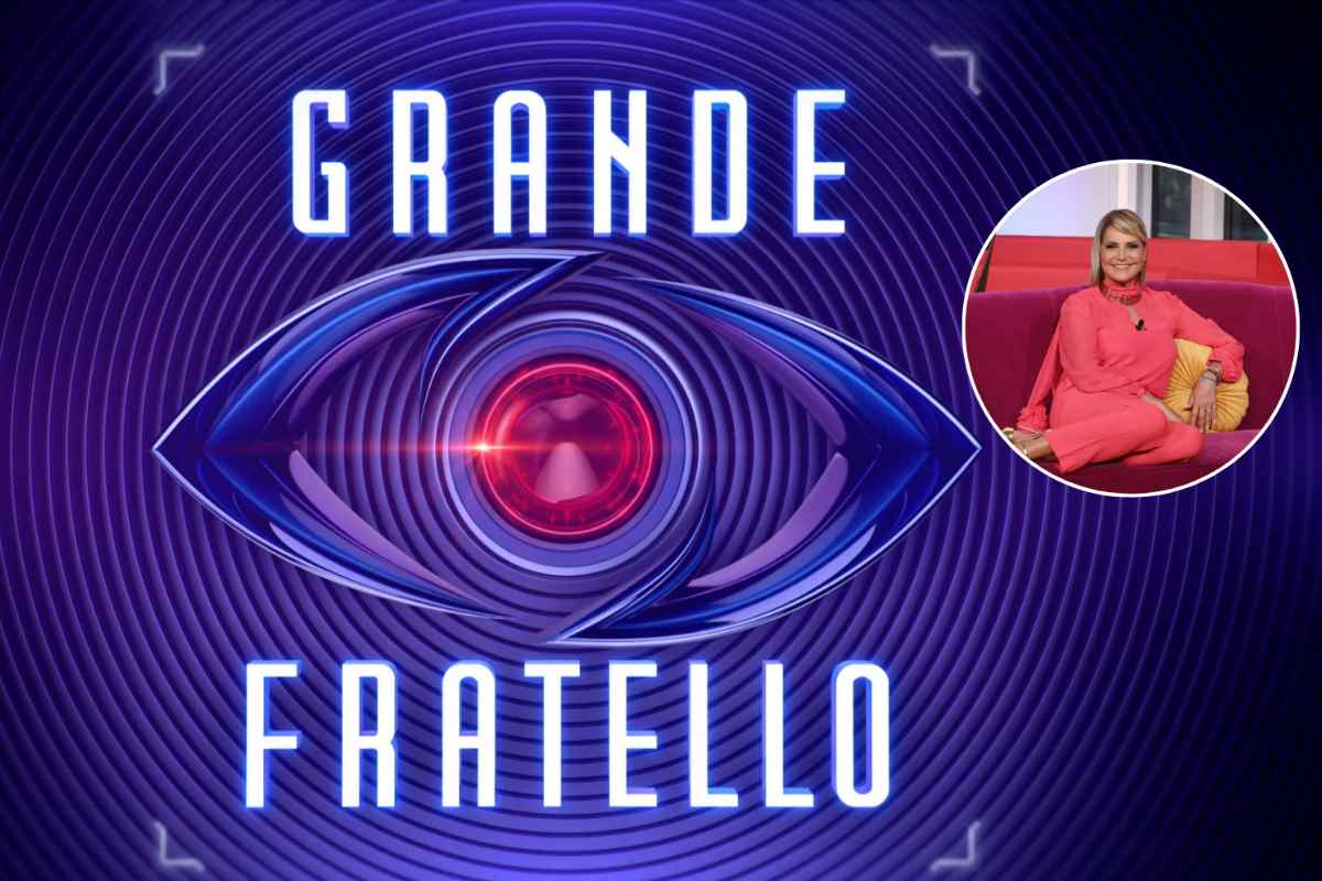 logo grande fratello e immagine simona ventura